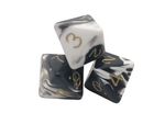 D8 Marble Poly Dice (Packs of 3 )