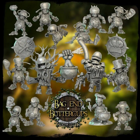 Fantasy Football Team. Halflings 'The Bag End Buttercups' by Torchlight