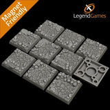 Legend Games Skull Base Collection. Various sizes. 3D Printed Resin. 12k