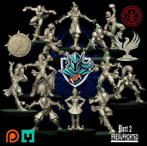Fantasy Football Team. Pro Elves. 'The Pro Team' by Torchlight