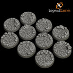 Legend Games Skull Base Collection. Various sizes. 3D Printed Resin. 12k