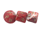D10 Marble Poly Dice (Packs of 3)