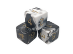 D6 Marble Poly Dice (Packs of 3)