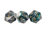 D20 Marble Poly Dice (Packs of 3)
