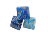 D8 Marble Poly Dice (Packs of 3 )