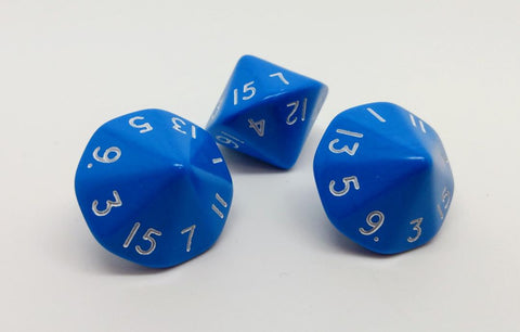 D16 Opaque Poly Dice (Packs of 3)