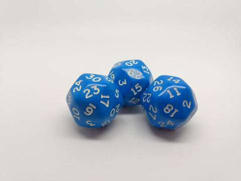 D30 Opaque Poly Dice (Packs of 3)