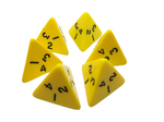 Poly Dice D4's. Various Colours packs of 6. Four sided